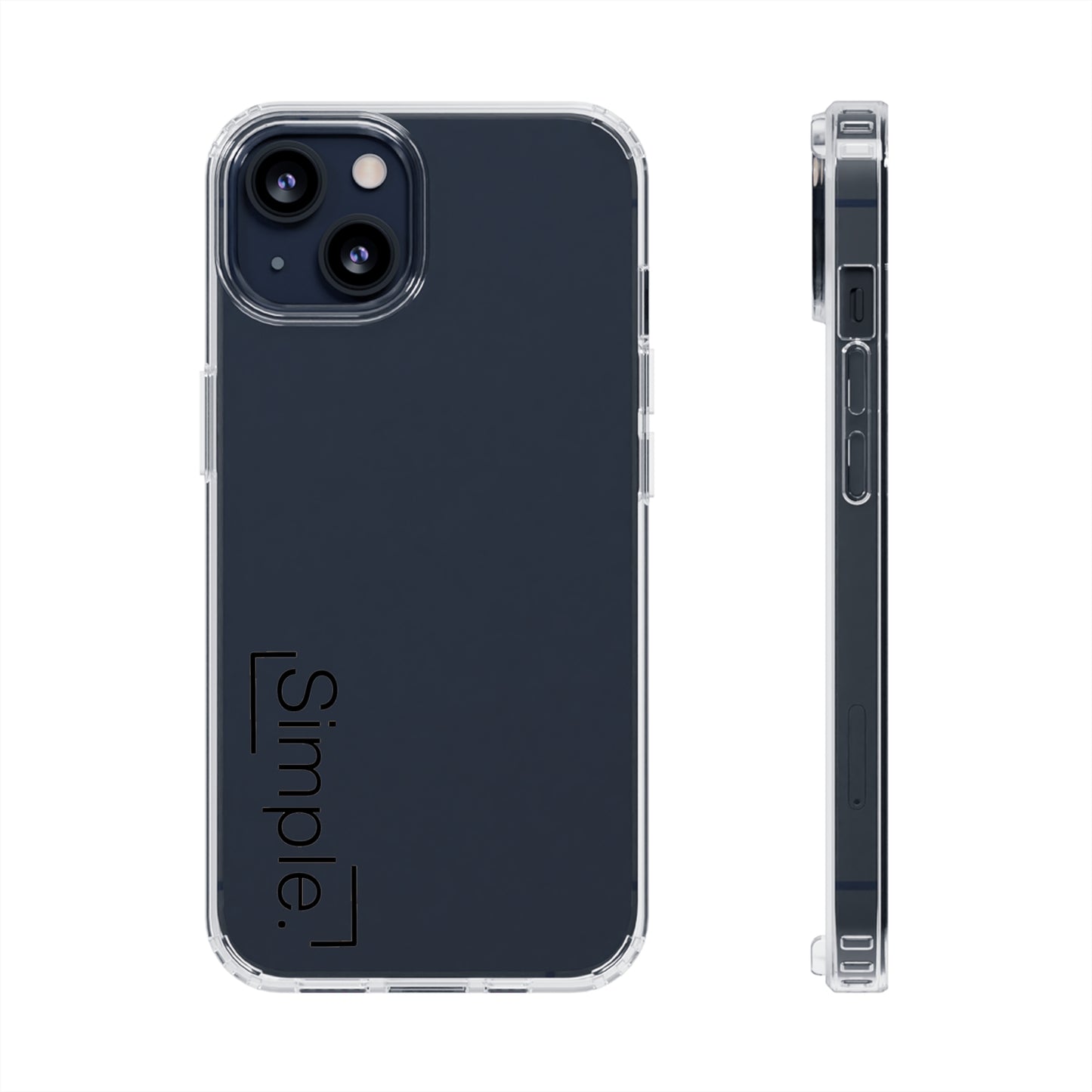 Simple. Clear Case (for white phones)