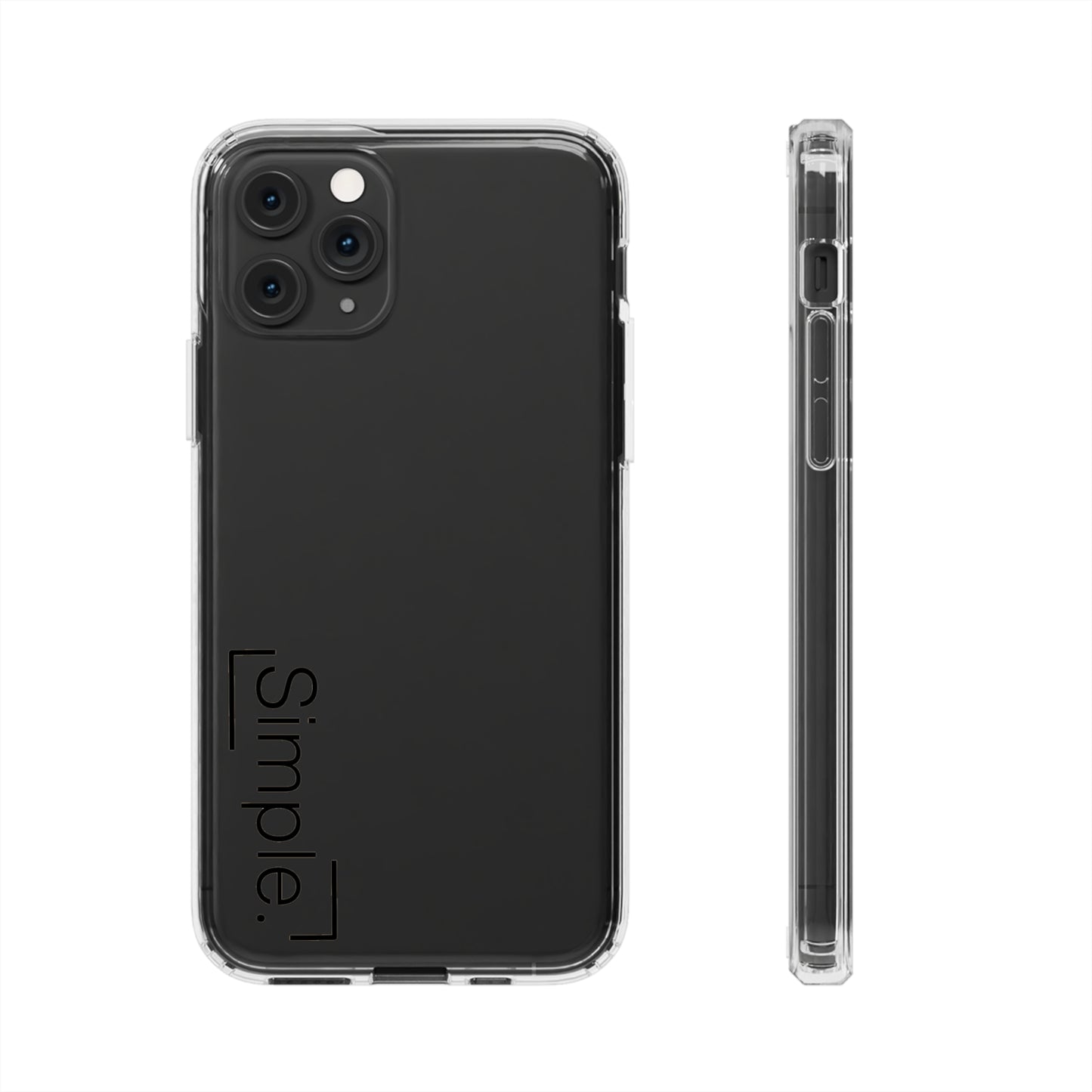 Simple. Clear Case (for white phones)