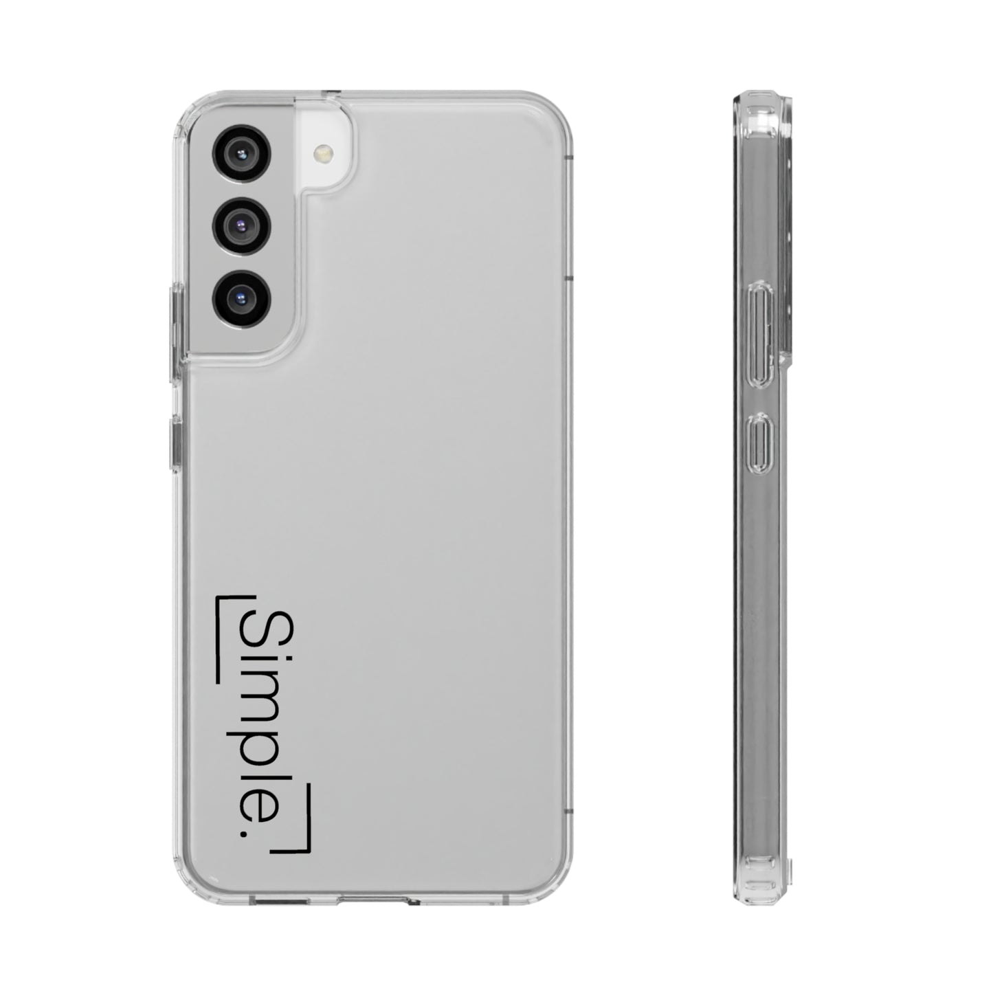 Simple. Clear Case (for white phones)