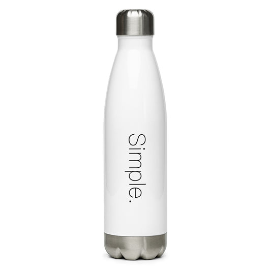 Simple. Stainless Steel Water Bottle